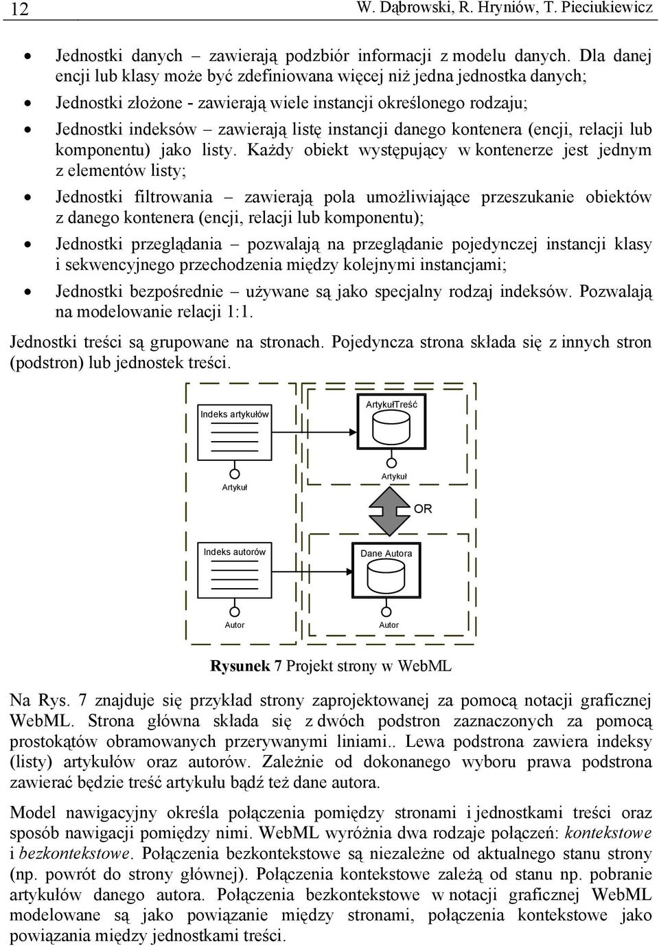 danego kontenera (encji, relacji lub komponentu) jako listy.