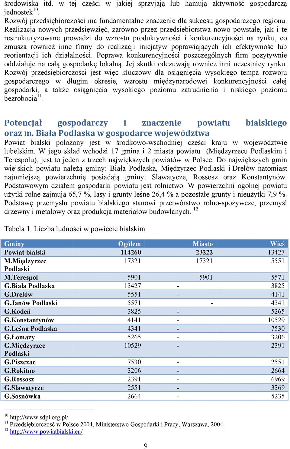 do realizacji inicjatyw poprawiających ich efektywność lub reorientacji ich działalności. Poprawa konkurencyjności poszczególnych firm pozytywnie oddziałuje na całą gospodarkę lokalną.