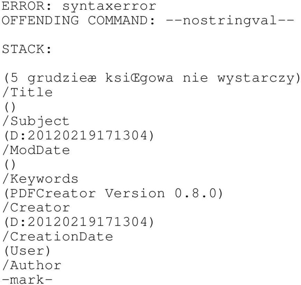 (D:20120219171304) /ModDate () /Keywords (PDFCreator Version