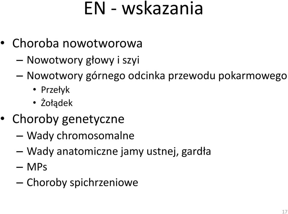 Przełyk Żołądek Choroby genetyczne Wady chromosomalne