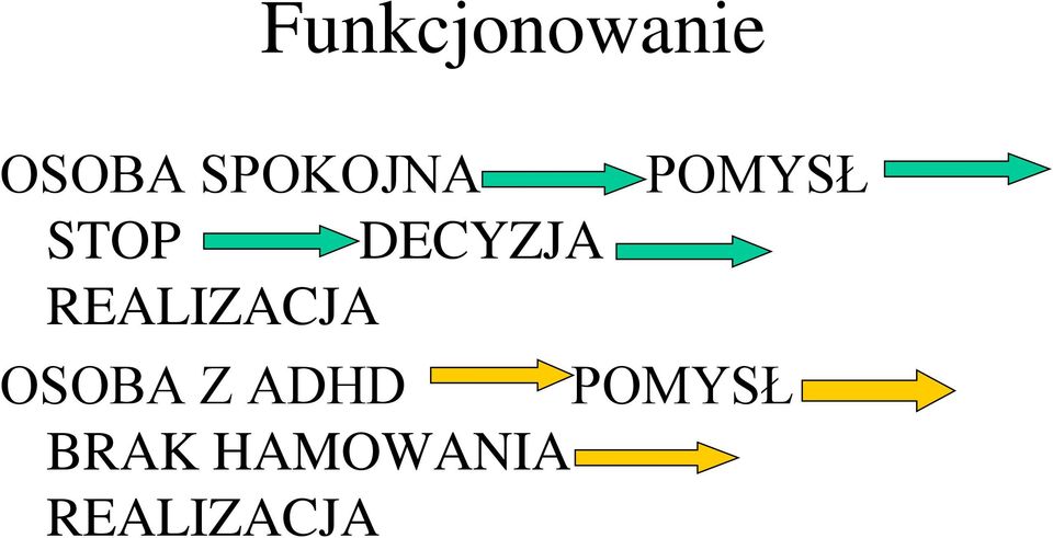 REALIZACJA POMYSŁ OSOBA Z