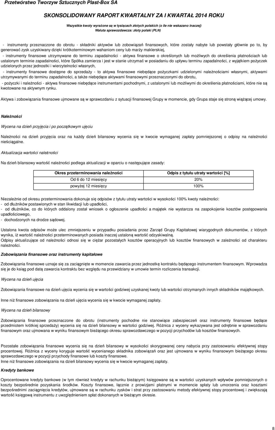 płatnościach lub ustalonym terminie zapadalności, które Spółka zamierza i jest w stanie utrzymać w posiadaniu do upływu terminu zapadalności, z wyjątkiem pożyczek udzielonych przez jednostki i