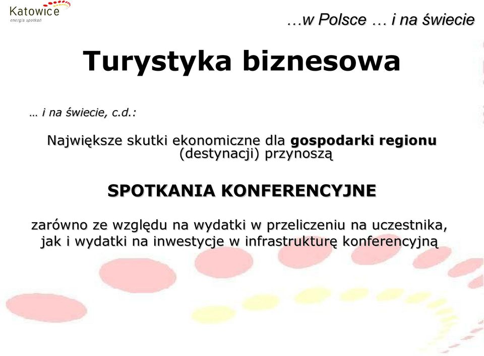 przynoszą SPOTKANIA KONFERENCYJNE zarówno ze względu na wydatki w