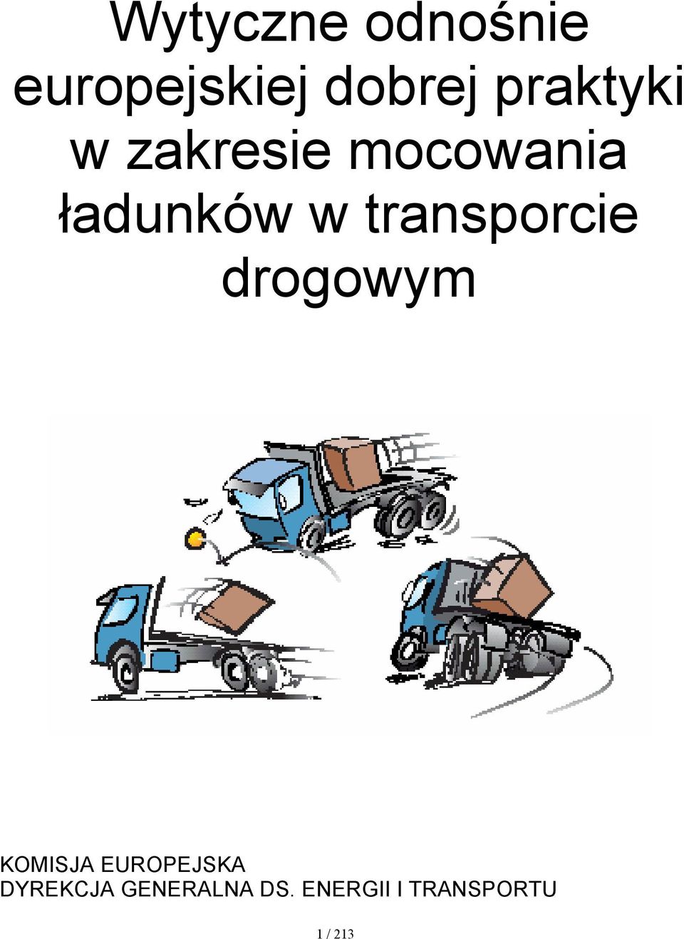 transporcie drogowym KOMISJA EUROPEJSKA