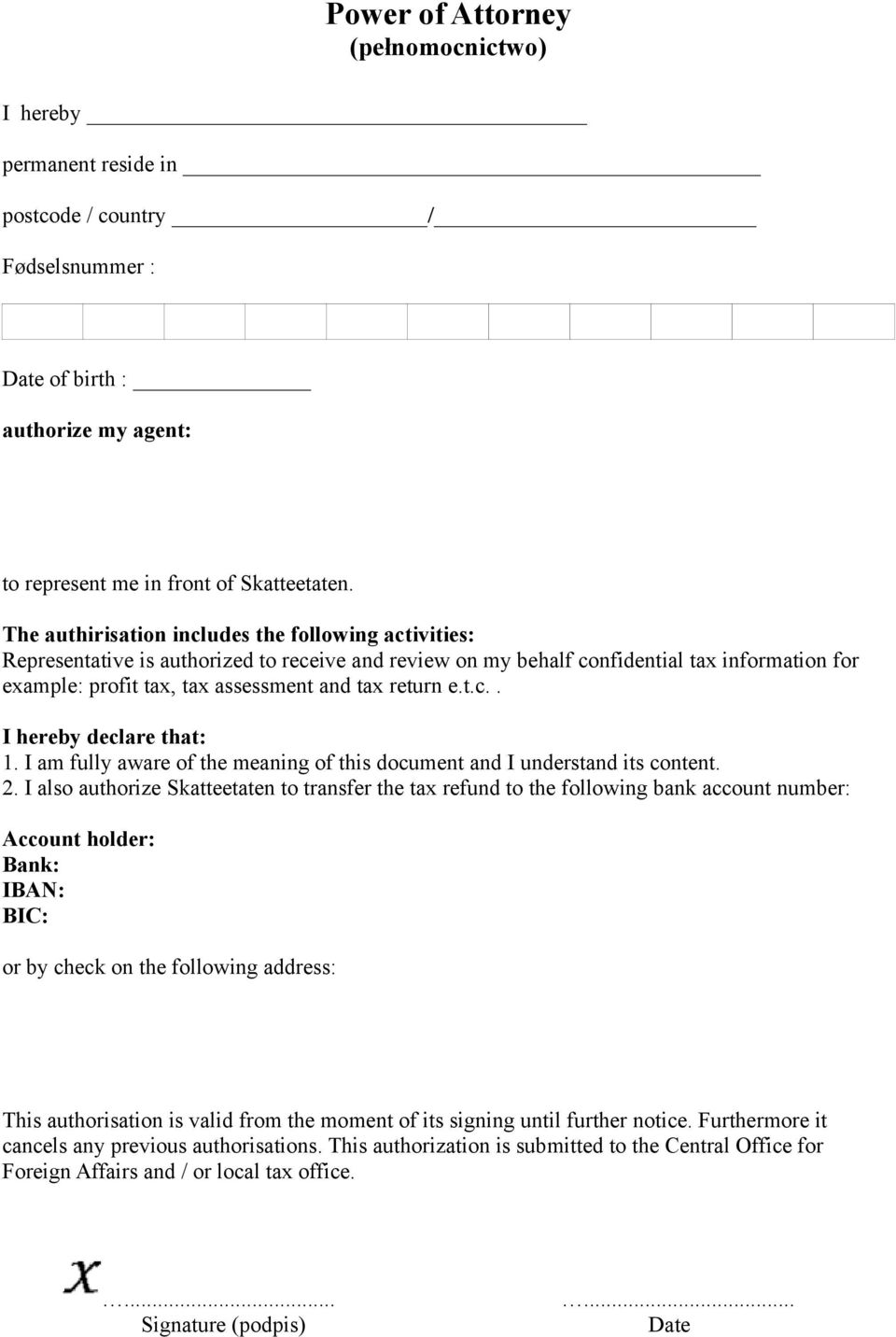 return e.t.c.. I hereby declare that: 1. I am fully aware of the meaning of this document and I understand its content. 2.