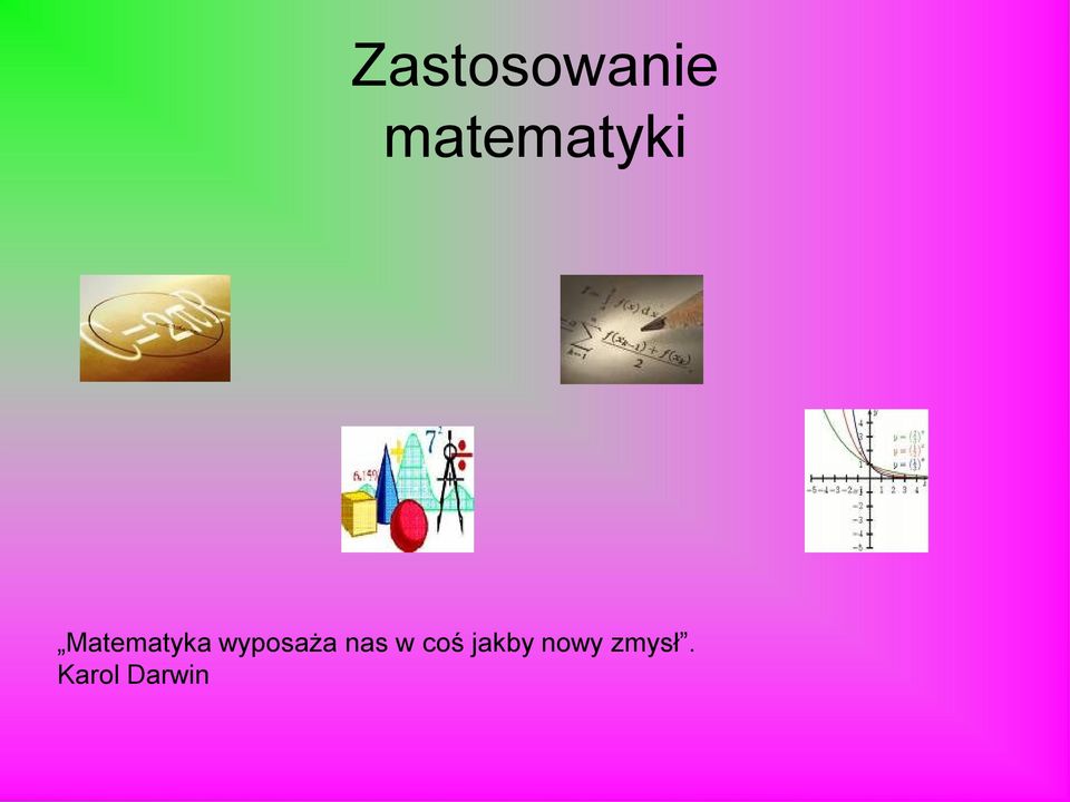 Matematyka wyposaża