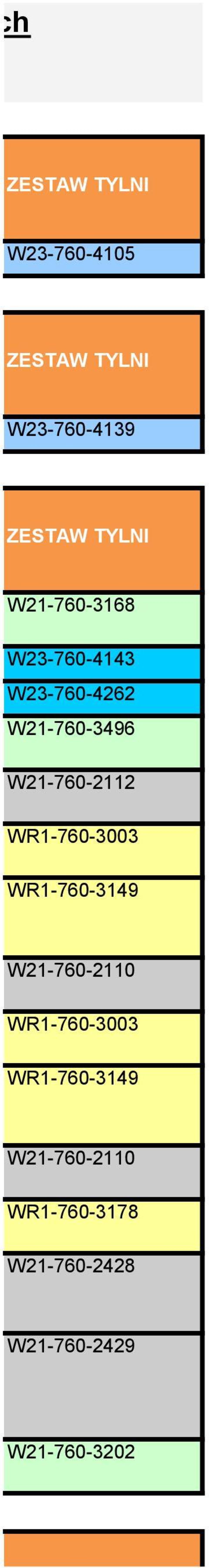 WR1-760-3003 WR1-760-3149 W21-760-2110 WR1-760-3003