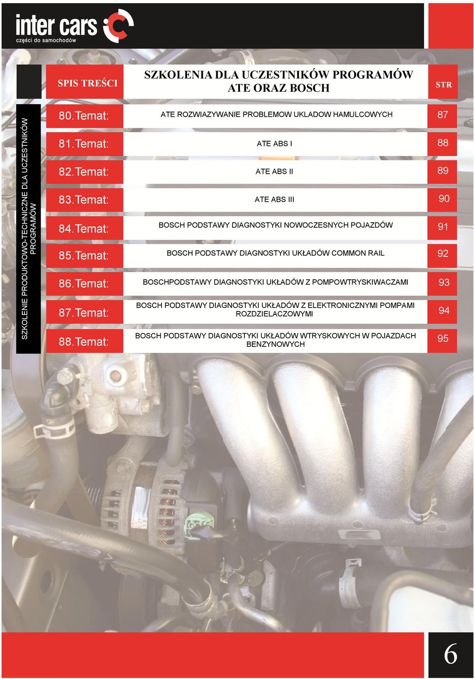 Temat: ATE ABS I ATE ABS II ATE ABS III BOSCH PODSTAWY DIAGNOSTYKI NOWOCZESNYCH POJAZDÓW BOSCH PODSTAWY DIAGNOSTYKI UKŁADÓW COMMON RAIL BOSCHPODSTAWY