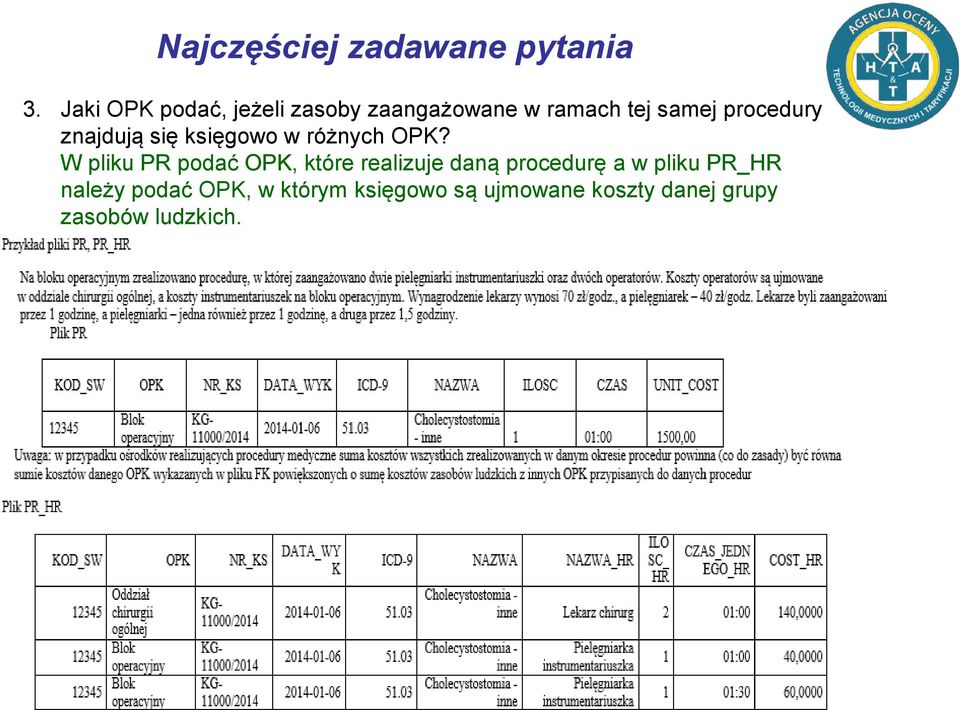 znajdują się księgowo w różnych OPK?