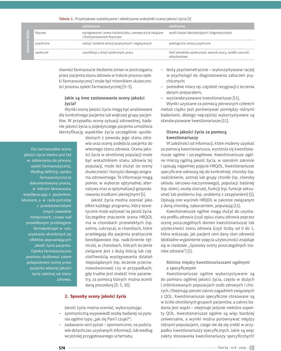 obiektywne wyniki badań laboratoryjnych i diagnostycznych psychiczne rodzaj i nasilenie emocji pozytywnych i negatywnych patologiczne zmiany psychiczne społeczne satysfakcja z relacji społecznych,