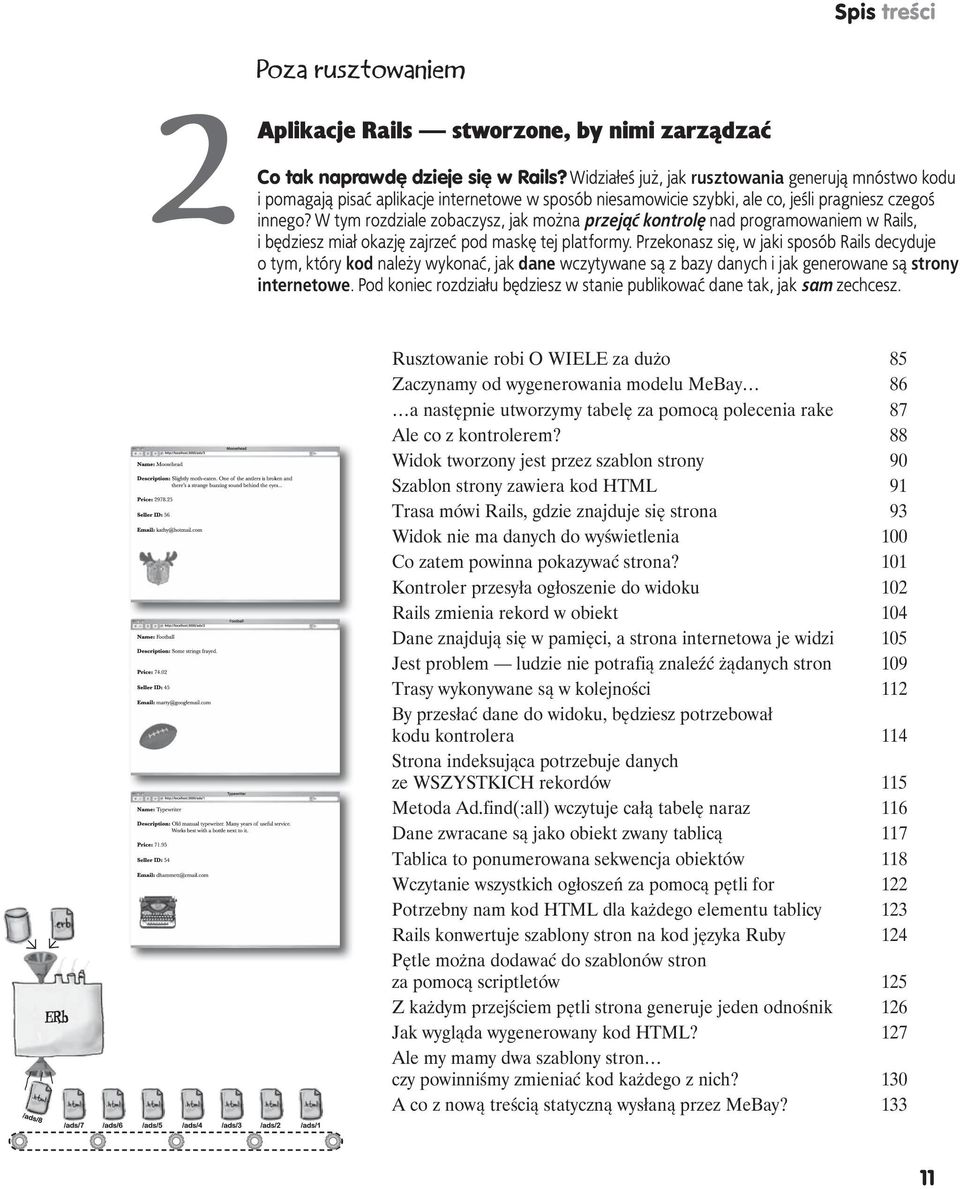 W tym rozdziale zobaczysz, jak można przejąć kontrolę nad programowaniem w Rails, i będziesz miał okazję zajrzeć pod maskę tej platformy.