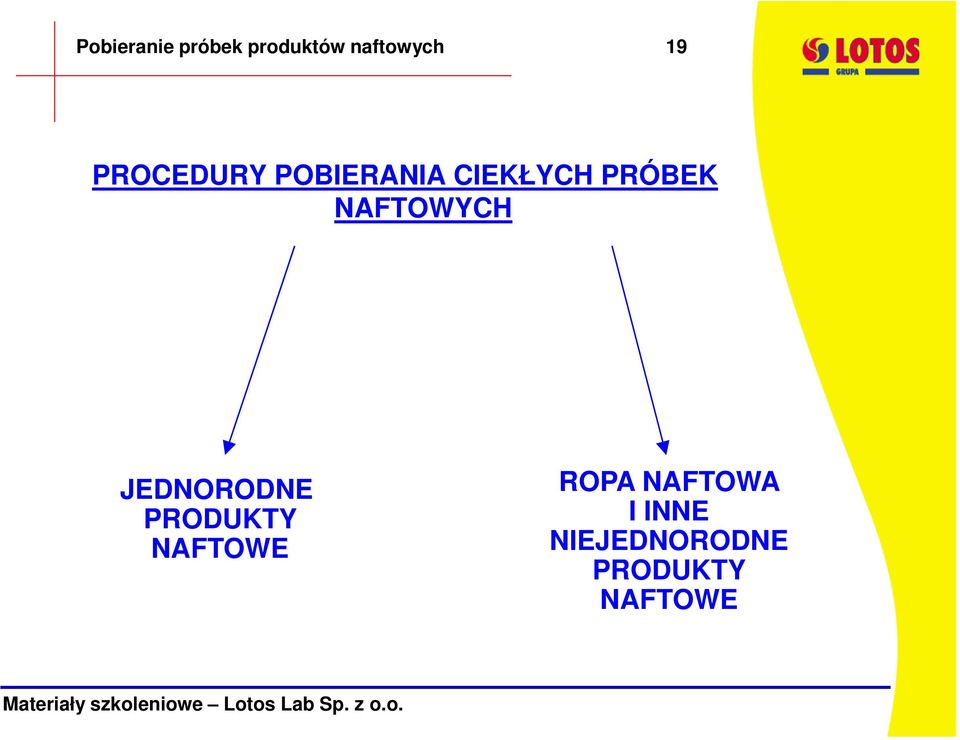 NAFTOWYCH JEDNORODNE PRODUKTY NAFTOWE