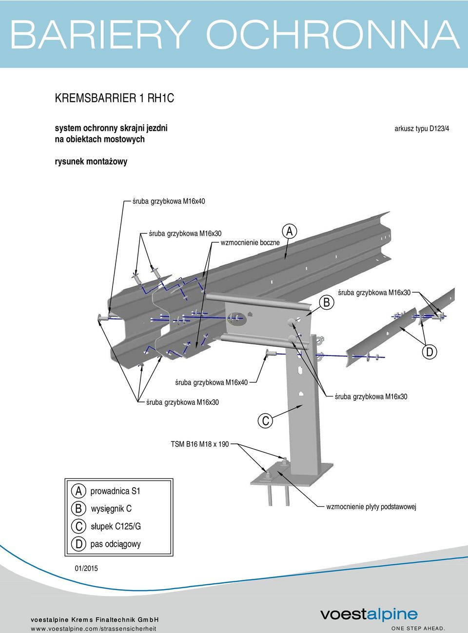 grzybkowa M16x30 D śruba grzybkowa M16x40 śruba grzybkowa M16x30 śruba grzybkowa M16x30 C TSM B16 M18