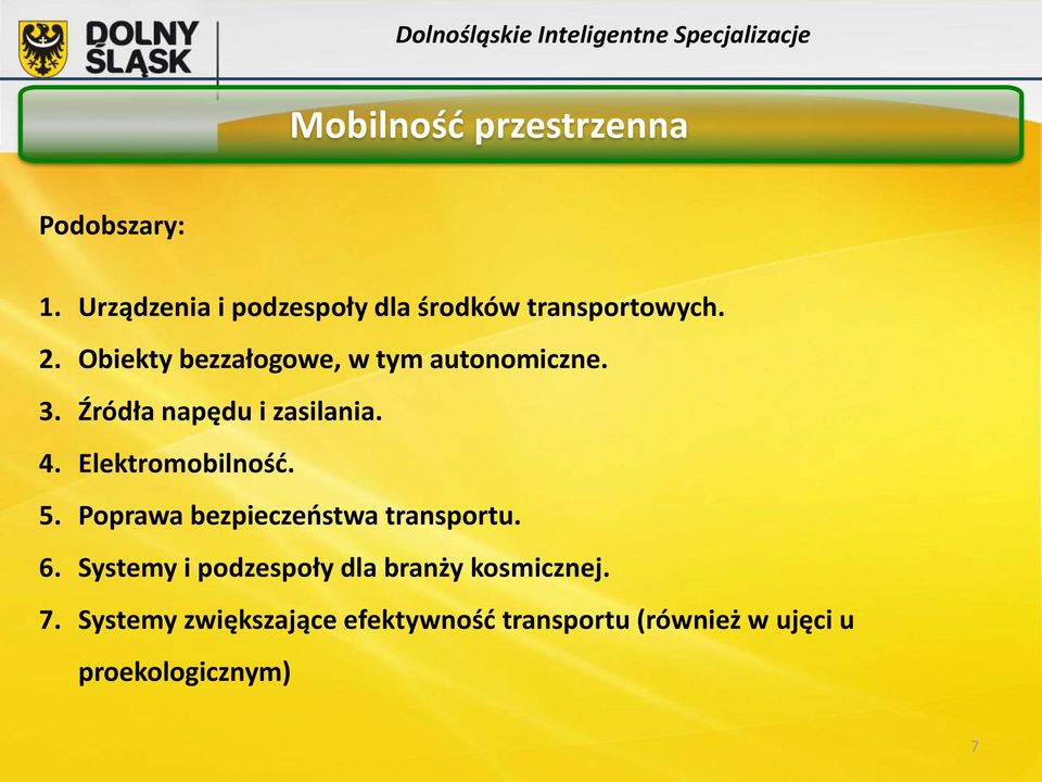 Elektromobilność. 5. Poprawa bezpieczeństwa transportu. 6.