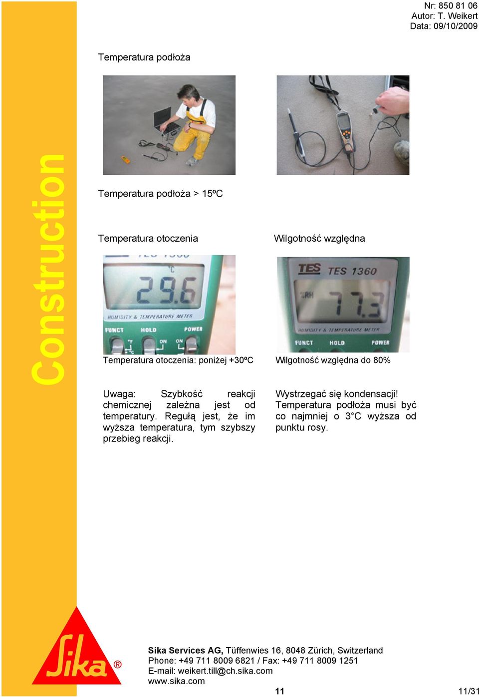 chemicznej zależna jest od temperatury.