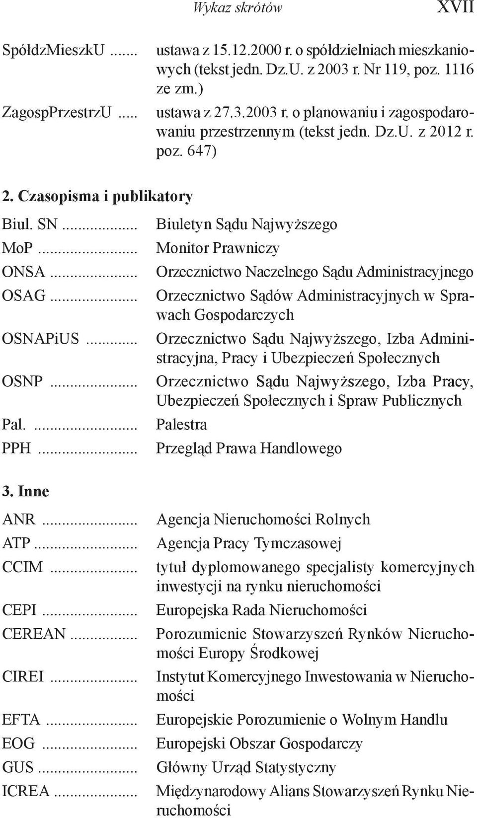 .. Biuletyn Sądu Najwyższego Monitor Prawniczy Orzecznictwo Naczelnego Sądu Administracyjnego Orzecznictwo Sądów Administracyjnych w Sprawach Gospodarczych Orzecznictwo Sądu Najwyższego, Izba