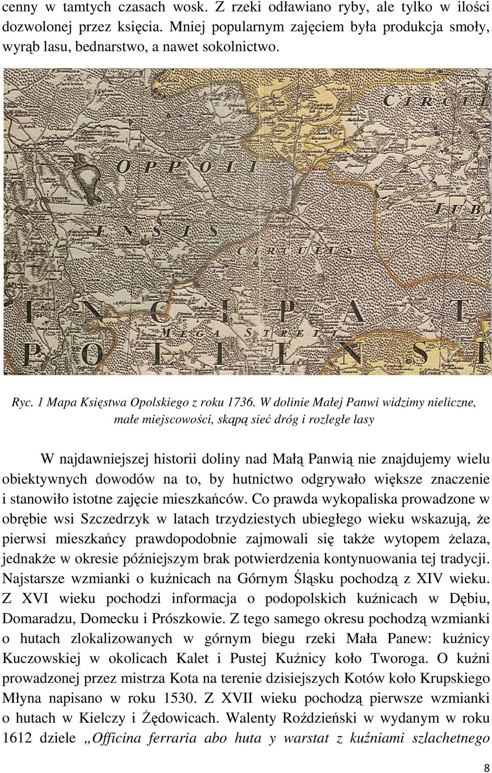 W dolinie Małej Panwi widzimy nieliczne, małe miejscowości, skąpą sieć dróg i rozległe lasy W najdawniejszej historii doliny nad Małą Panwią nie znajdujemy wielu obiektywnych dowodów na to, by