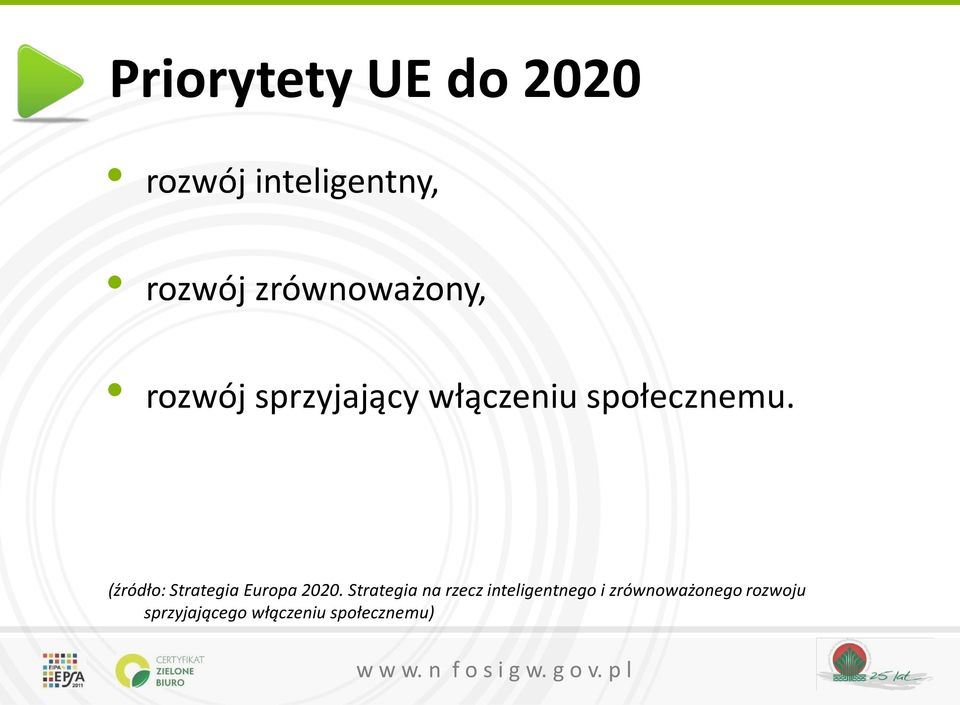 (źródło: Strategia Europa 2020.