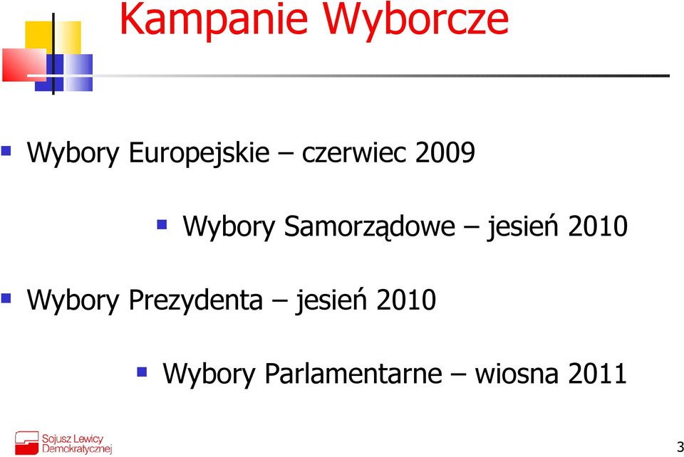 jesień 2010 Wybory Prezydenta jesień