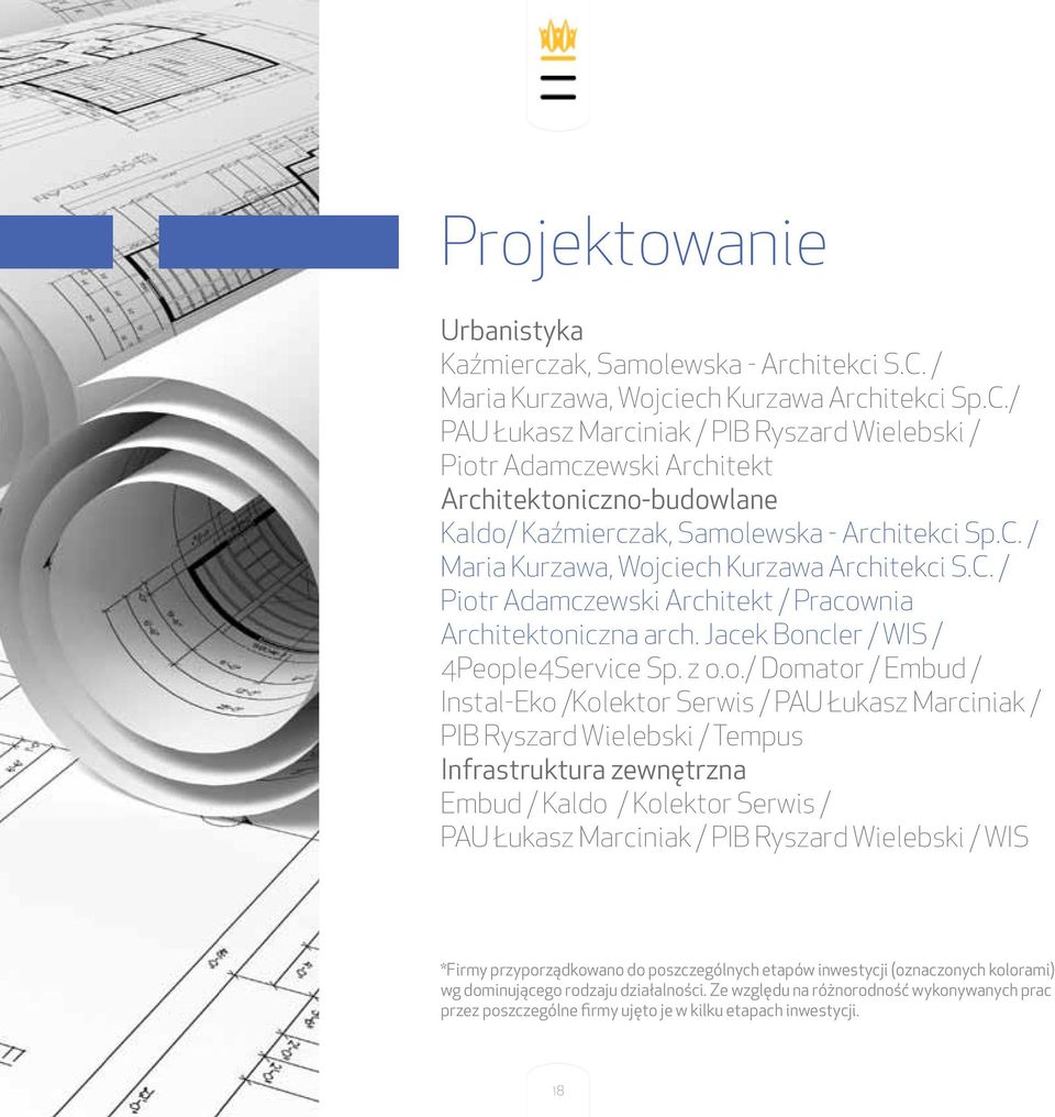 / PAU Łukasz Marciniak / PIB Ryszard Wielebski / Piotr Adamczewski Architekt Architektoniczno-budowlane Kaldo/ Kaźmierczak, Samolewska - Architekci Sp.C.