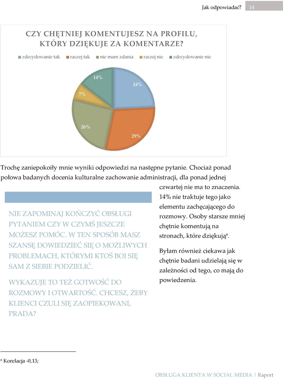 Chociaż ponad połowa badanych docenia kulturalne zachowanie administracji, dla ponad jednej czwartej nie ma to znaczenia.