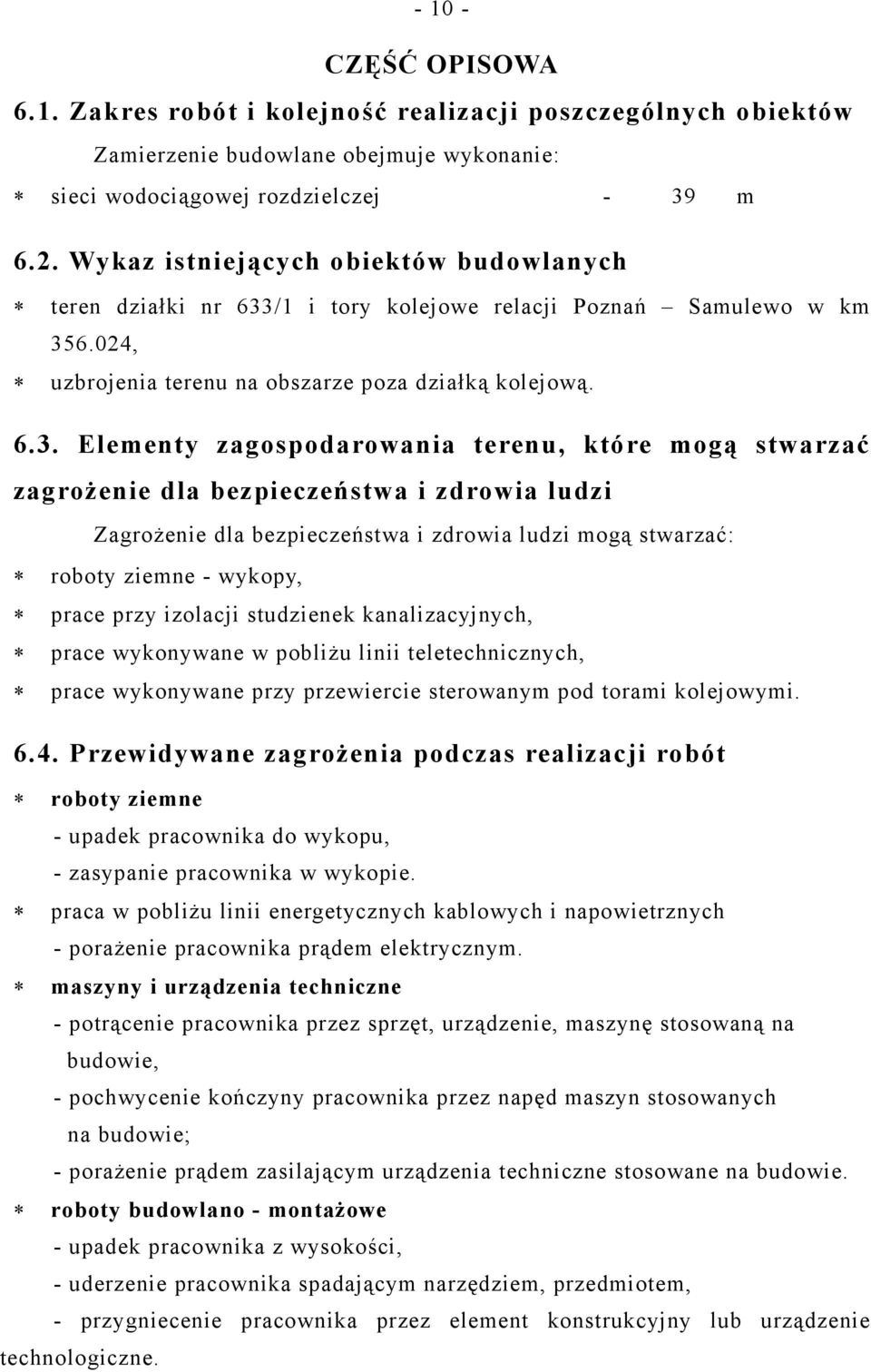 /1 i tory kolejowe relacji Poznań Samulewo w km 35