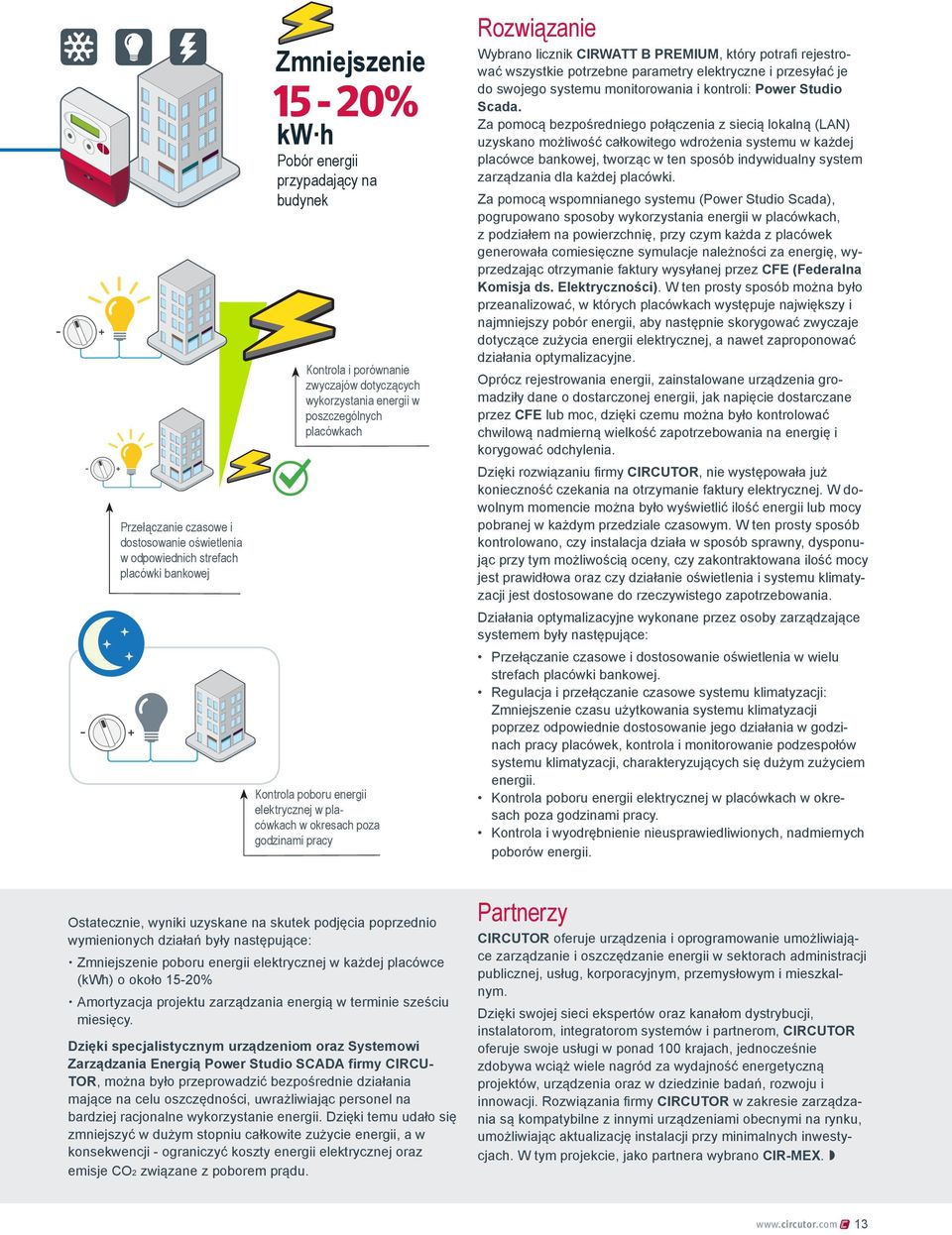 rejestrować wszystkie potrzebne parametry elektryczne i przesyłać je do swojego systemu monitorowania i kontroli: Power Studio Scada.