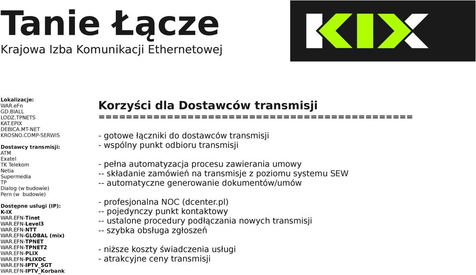 automatyzacja procesu zawierania umowy -- składanie zamówień na transmisje z poziomu systemu SEW -- automatyczne generowanie dokumentów/umów -