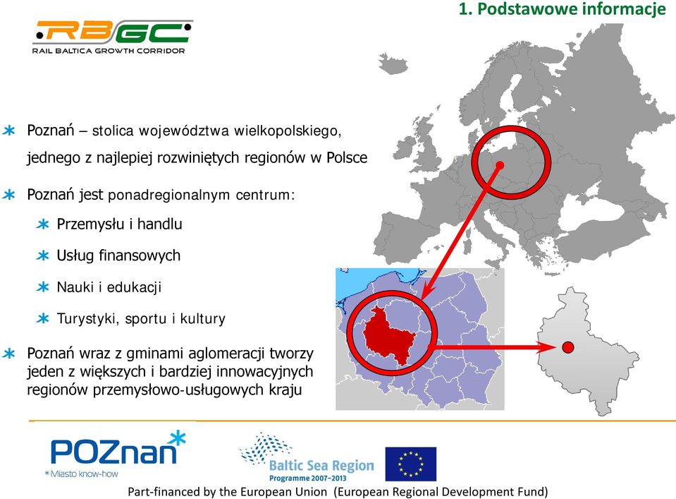 Usług finansowych Nauki i edukacji Turystyki, sportu i kultury Poznań wraz z gminami