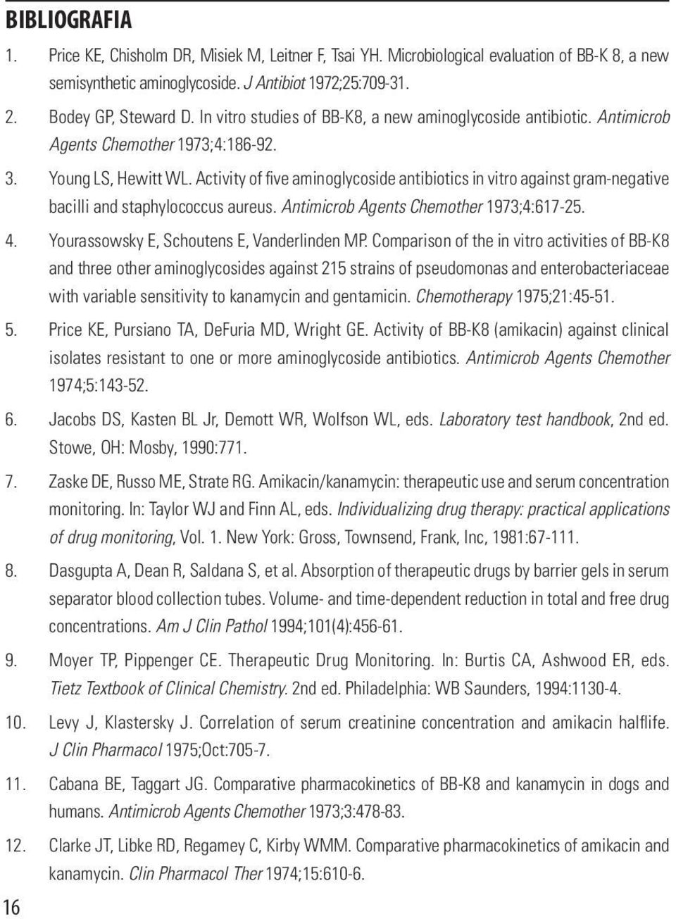 Activity of five aminoglycoside antibiotics in vitro against gram-negative bacilli and staphylococcus aureus. Antimicrob Agents Chemother 1973;4:617-25. 4.