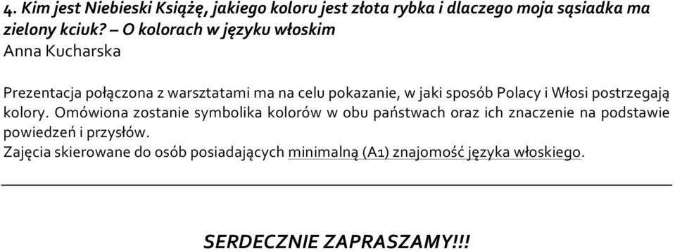 sposób Polacy i Włosi postrzegają kolory.