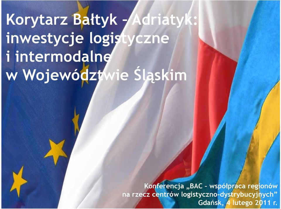 Śląskim Konferencja BAC współpraca regionów na