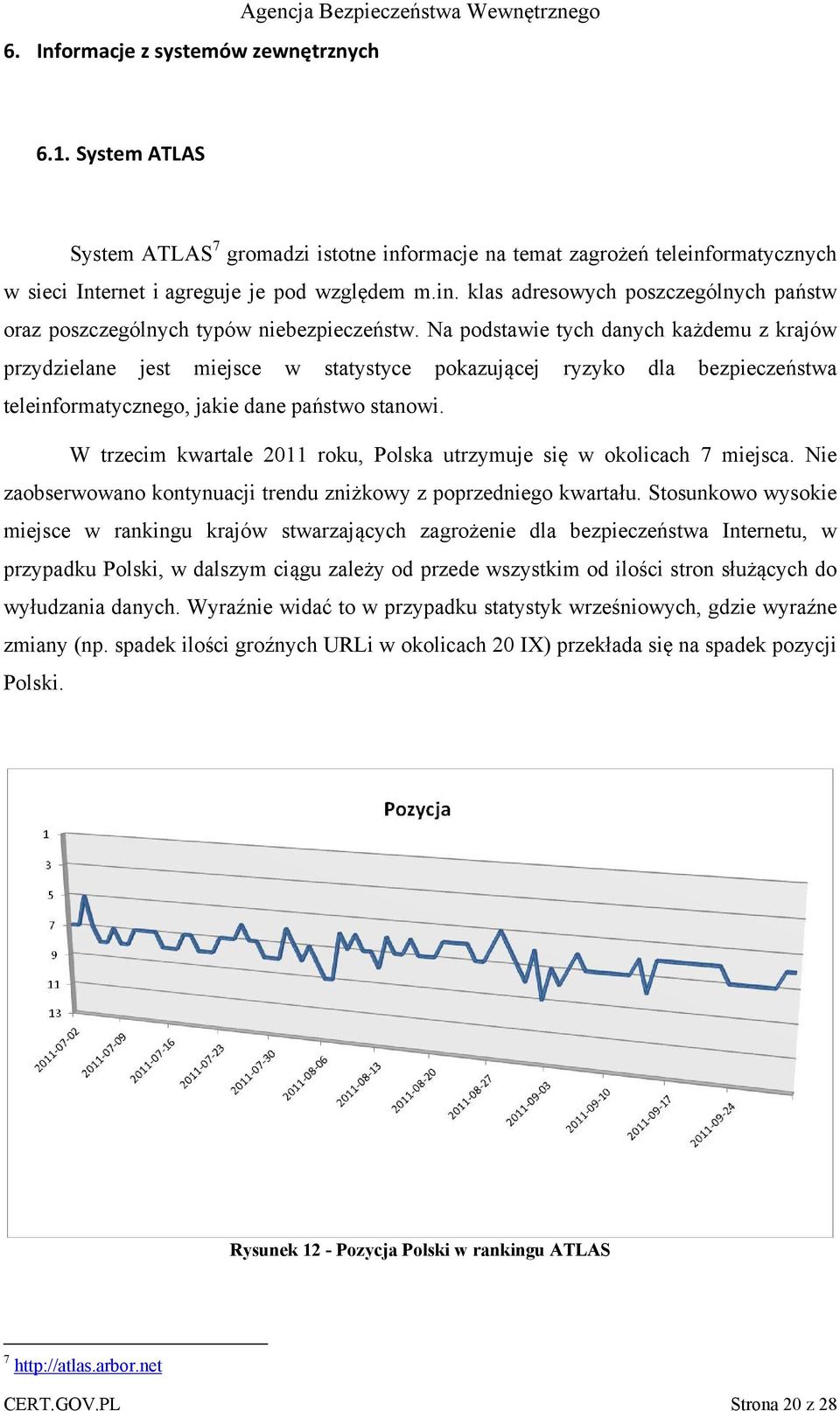 Na podstawie tych danych każdemu z krajów przydzielane jest miejsce w statystyce pokazującej ryzyko dla bezpieczeństwa teleinformatycznego, jakie dane państwo stanowi.