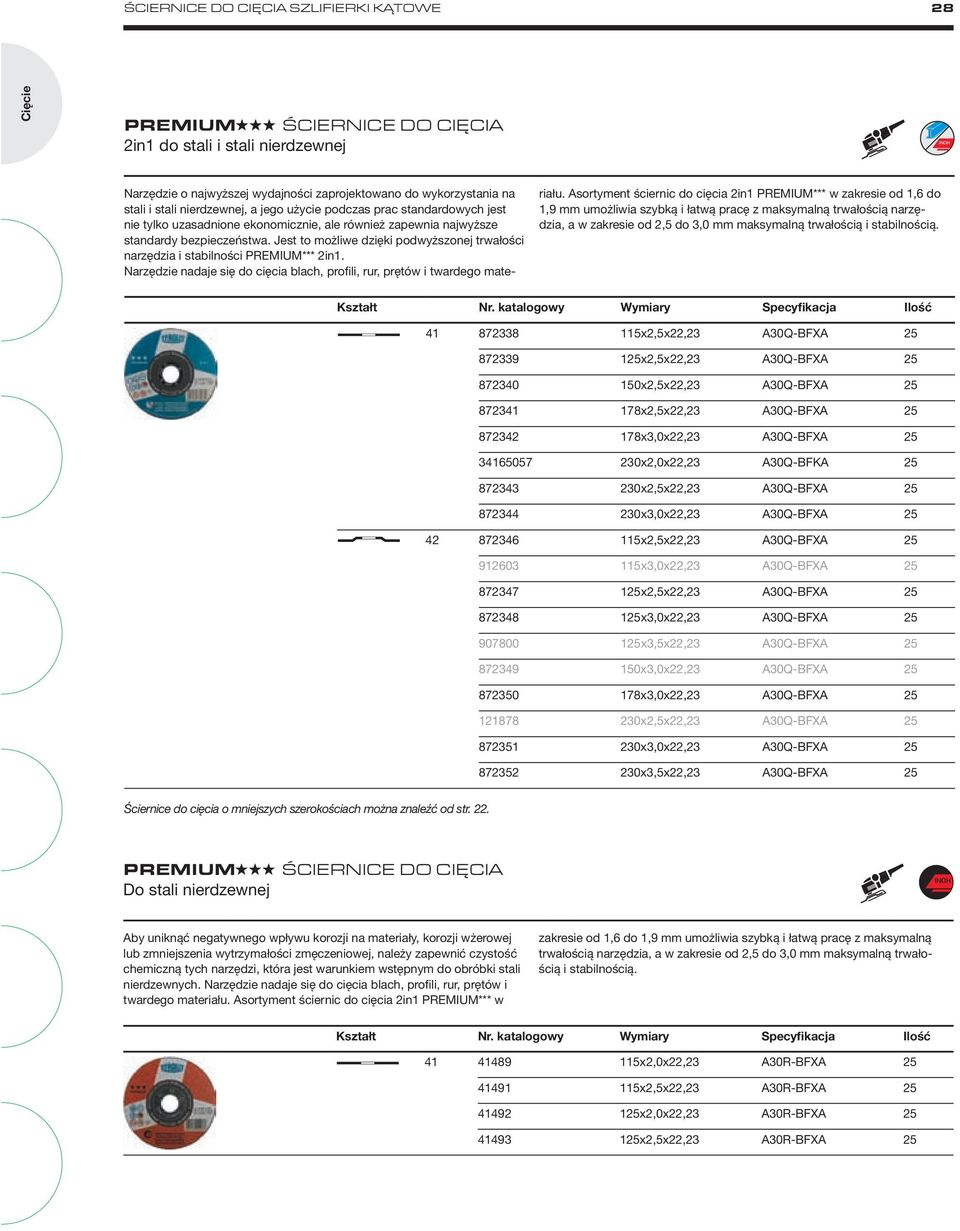 Narzędzie nadaje się do cięcia blach, profili, rur, prętów i twardego materiału.