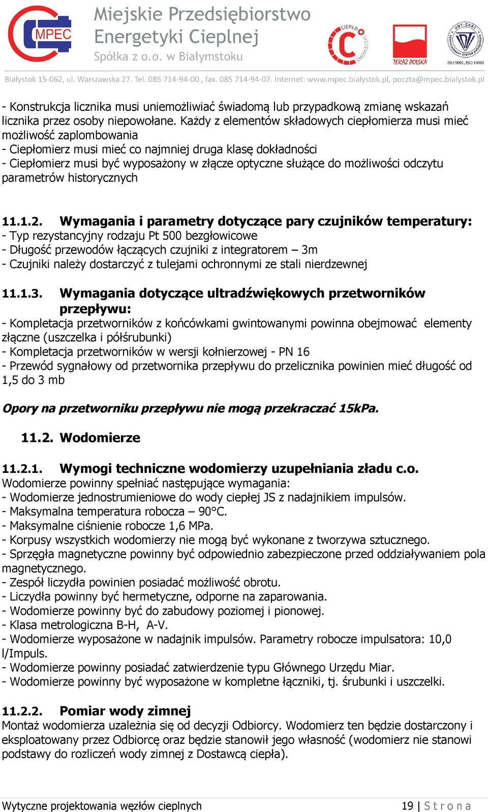 możliwości odczytu parametrów historycznych 11.1.2.