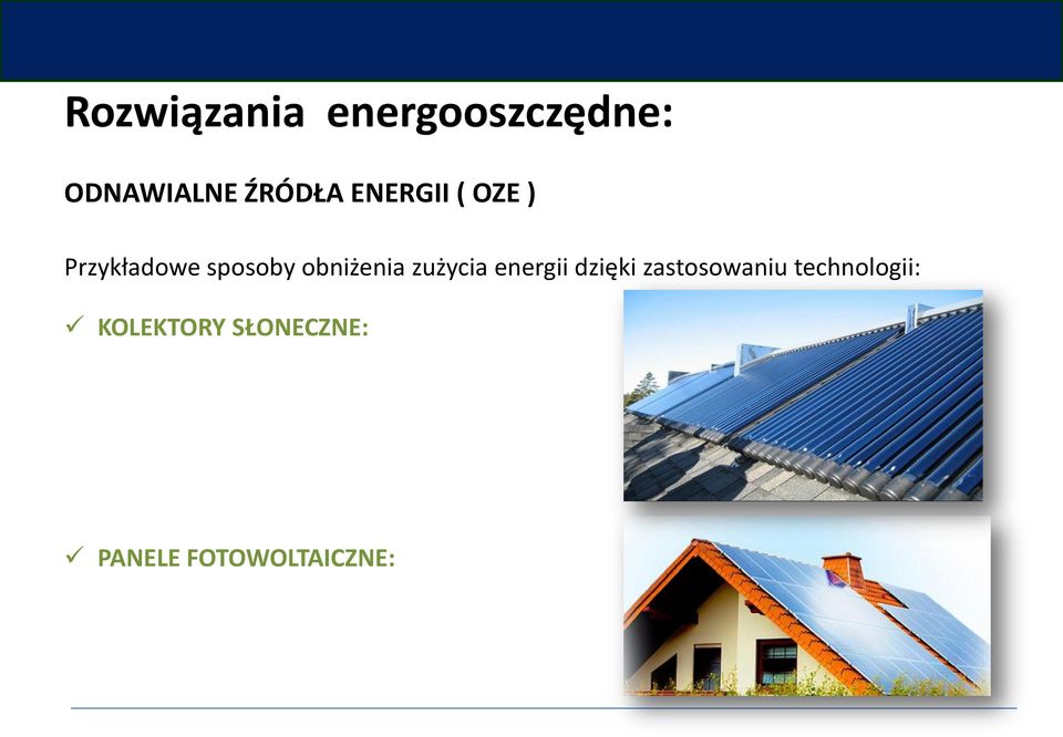 zużycia energii dzięki zastosowaniu