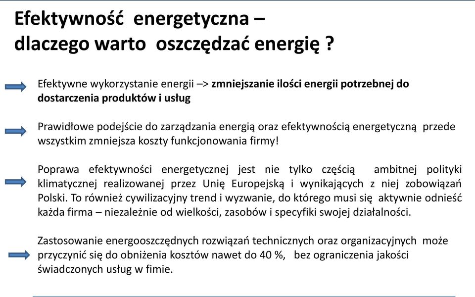 zmniejsza koszty funkcjonowania firmy!