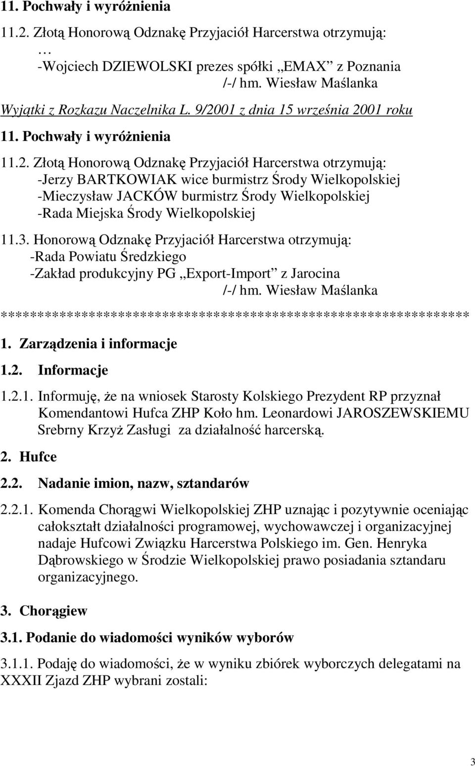 burmistrz Środy Wielkopolskiej -Rada Miejska Środy Wielkopolskiej 11.3.