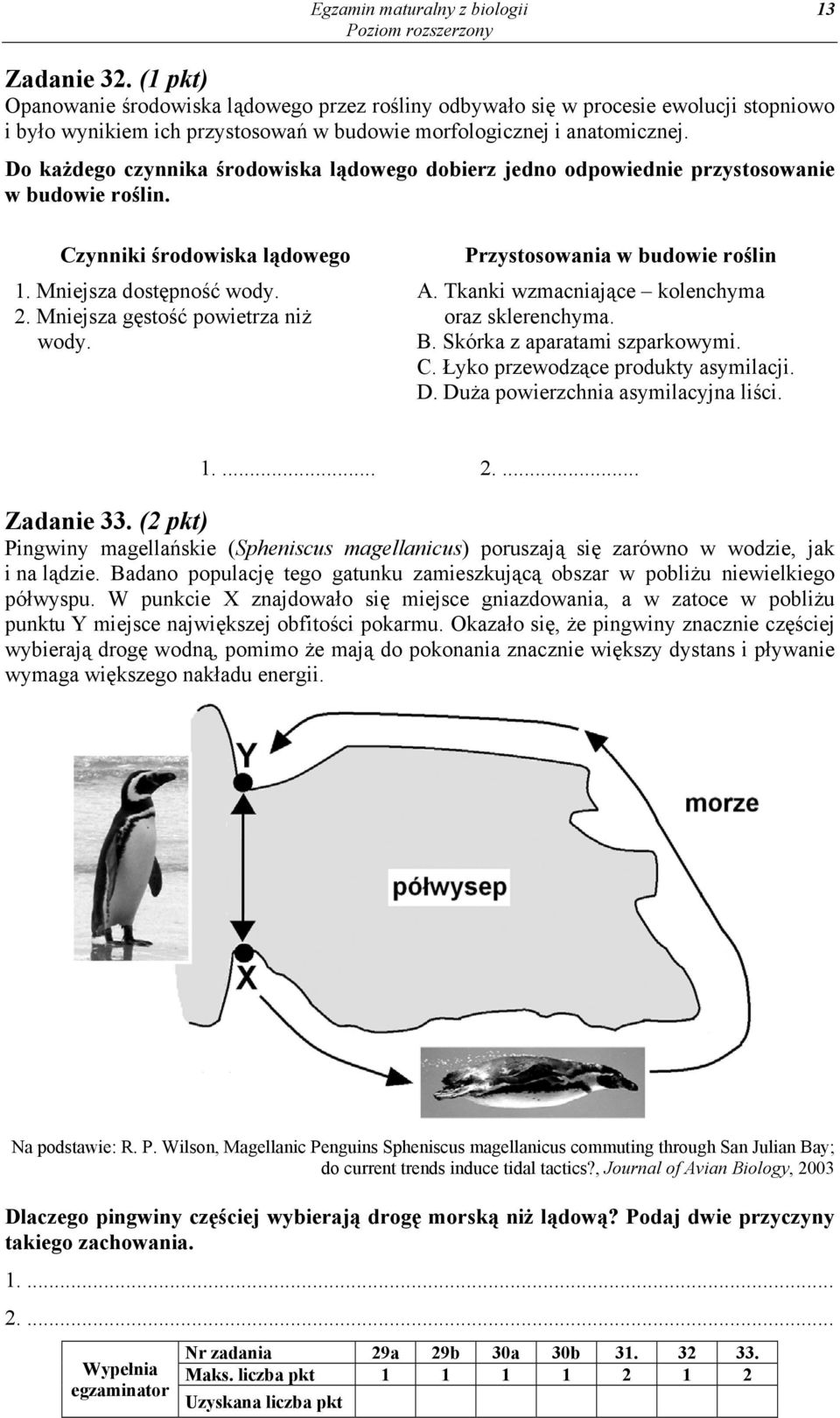 Do każdego czynnika środowiska lądowego dobierz jedno odpowiednie przystosowanie w budowie roślin. Czynniki środowiska lądowego 1. Mniejsza dostępność wody. 2. Mniejsza gęstość powietrza niż wody.