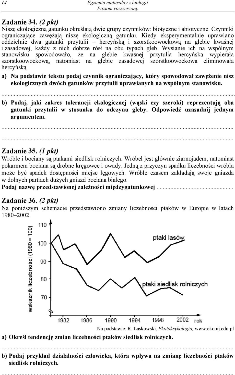 Wysianie ich na wspólnym stanowisku spowodowało, że na glebie kwaśnej przytulia hercyńska wypierała szorstkoowockową, natomiast na glebie zasadowej szorstkoowockowa eliminowała hercyńską.