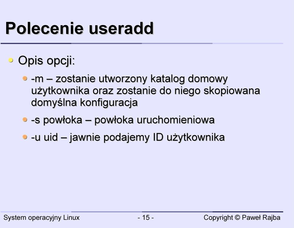 skopiowana domyślna konfiguracja -s powłoka powłoka