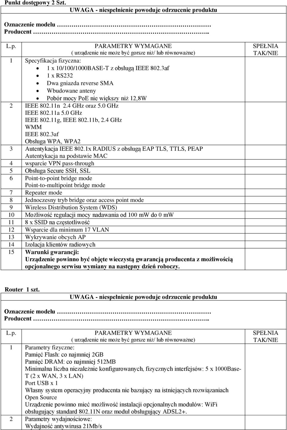 3af Obsługa WPA, WPA2 3 Autentykacja IEEE 802.