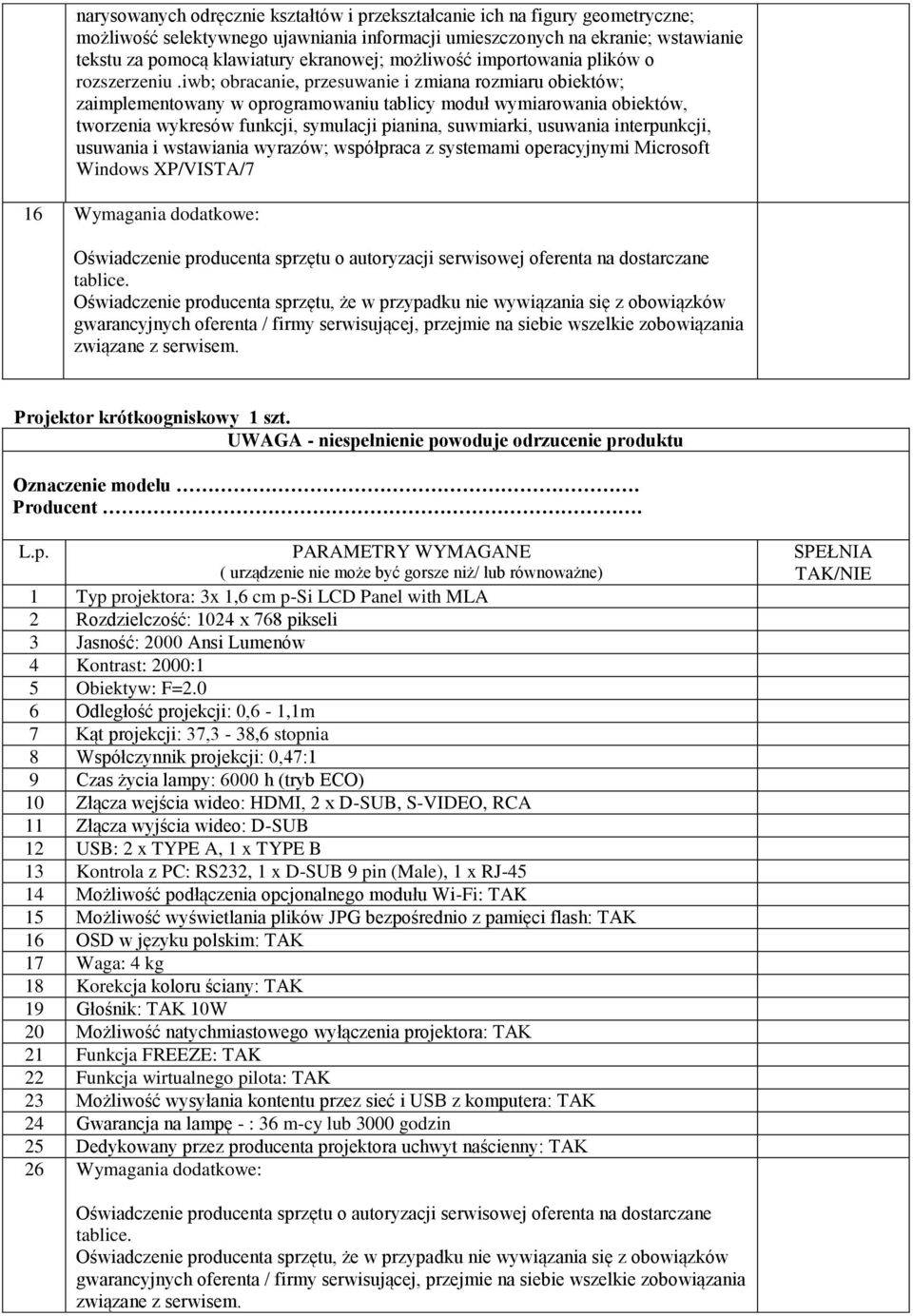 iwb; obracanie, przesuwanie i zmiana rozmiaru obiektów; zaimplementowany w oprogramowaniu tablicy moduł wymiarowania obiektów, tworzenia wykresów funkcji, symulacji pianina, suwmiarki, usuwania