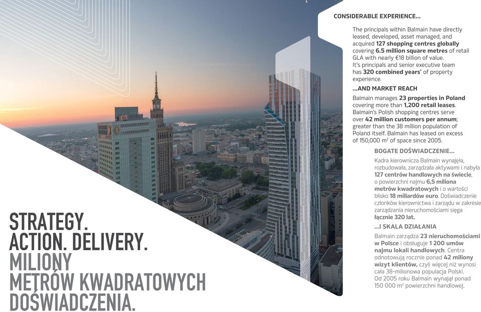 5 million square metres of retail GLA with nearly 18 billion of value. It s principals and senior executive team has 320 combined years of property experience.