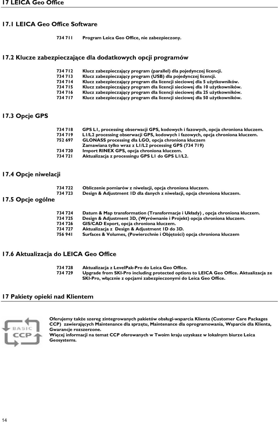 734 715 Klucz zabezpieczaj cy program dla licencji sieciowej dla 10 u ytkowników. 734 716 Klucz zabezpieczaj cy program dla licencji sieciowej dla 25 u ytkowników.