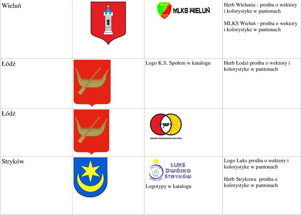 Społem w katalogu Herb Łodzi prośba o wektory i Łódź