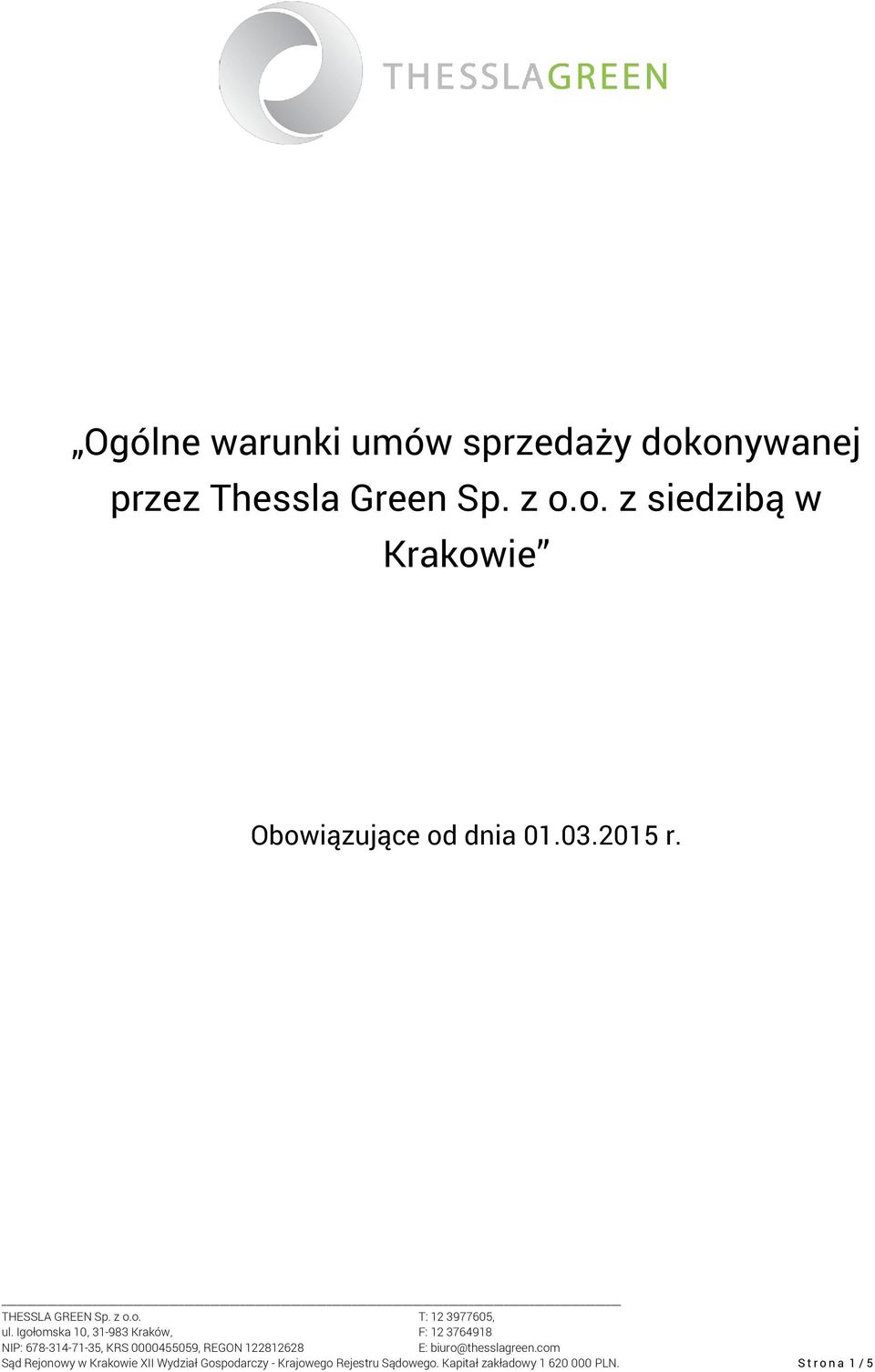 Sąd Rejonowy w Krakowie XII Wydział Gospodarczy - Krajowego