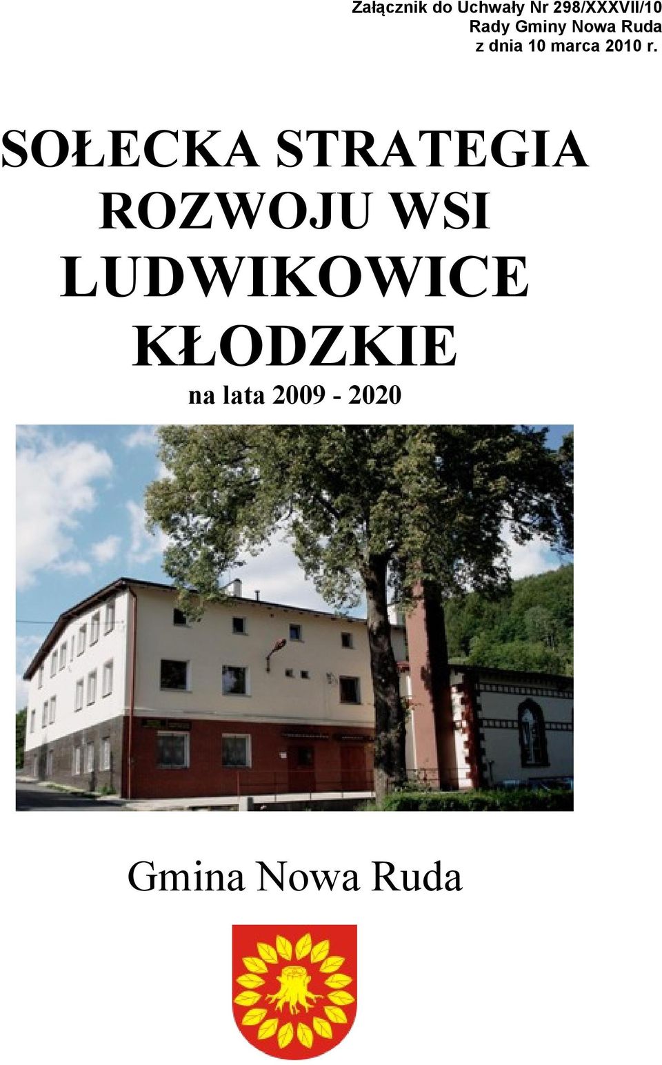 SOŁECKA STRATEGIA ROZWOJU WSI