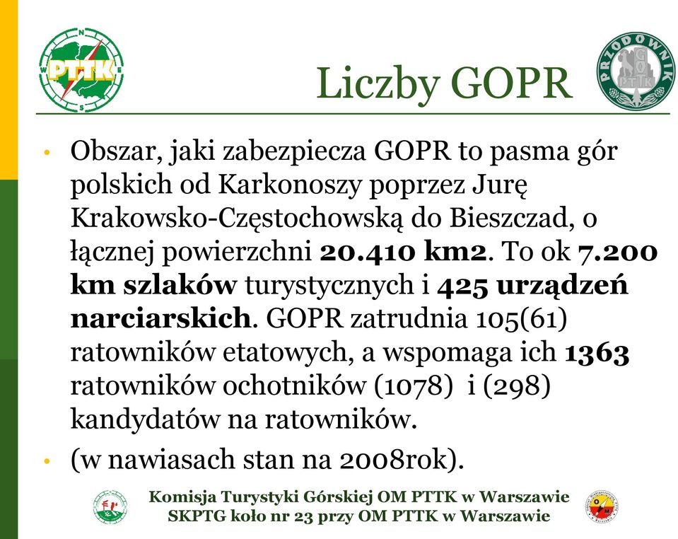 200 km szlaków turystycznych i 425 urządzeń narciarskich.