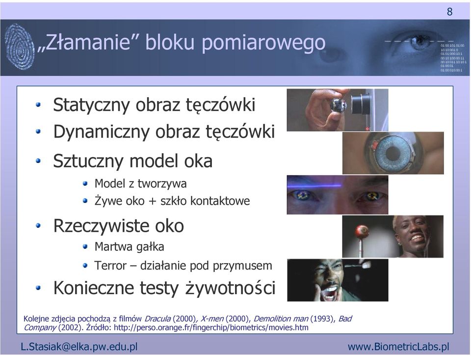 przymusem Konieczne testy żywotności Kolejne zdjęcia pochodzą z filmów Dracula (2000), X-men (2000),